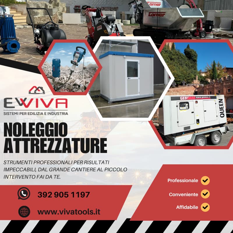 Attrezzature e macchinari edili a noleggio